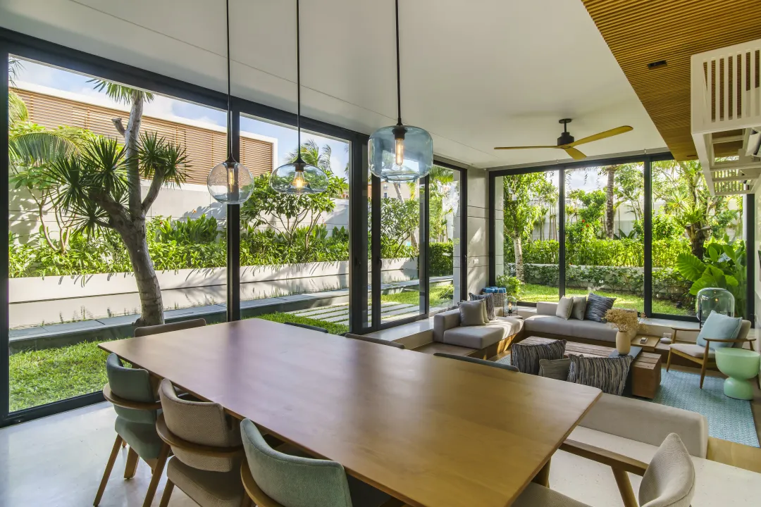 The Two Bedroom Deluxe Pool Villa - Dining with Lounge