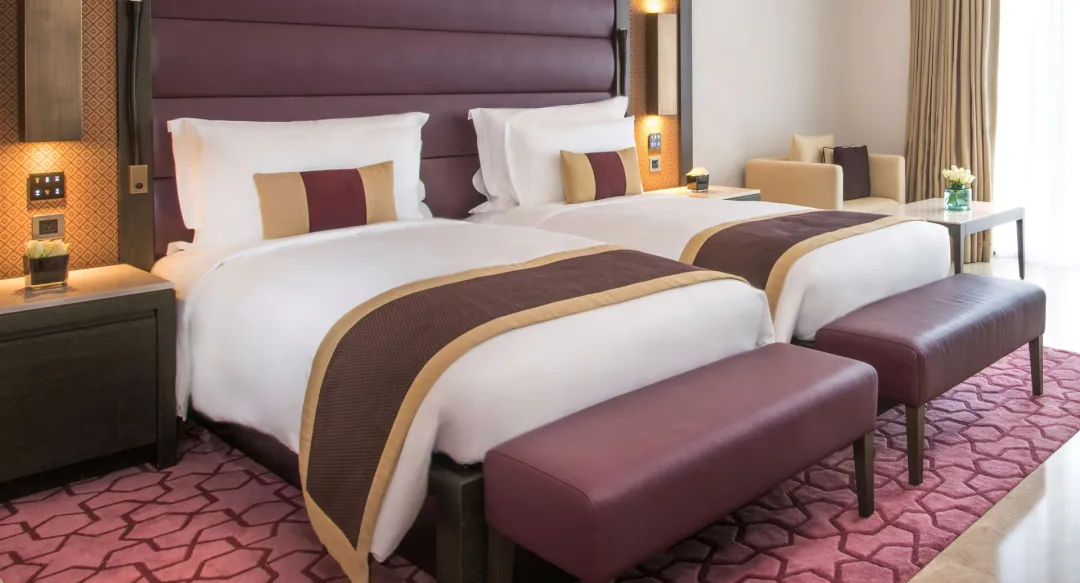 Kempinski-Hotel-Muscat-Deluxe-Sea-View-Room-Twin-Beds