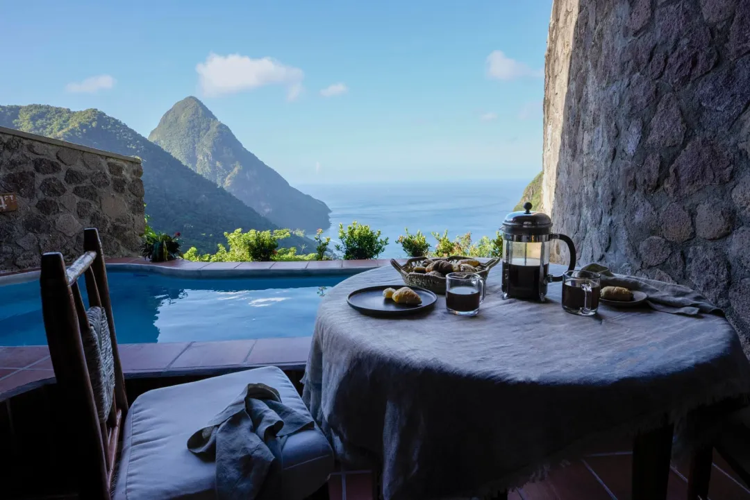 Petit Piton Suite - Pool with Mountain View