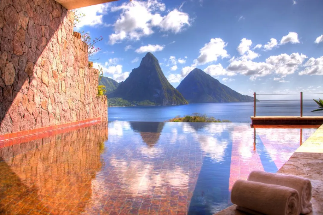 Jade Mountain St. Lucia - Pool with Mountain View