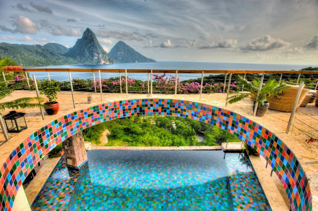 Jade Mountain St. Lucia - Balcony Lounge