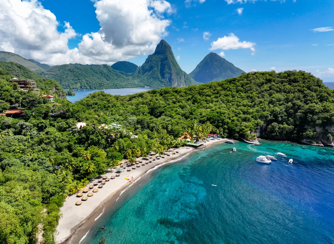 Anse Chastanet -  Aerial View