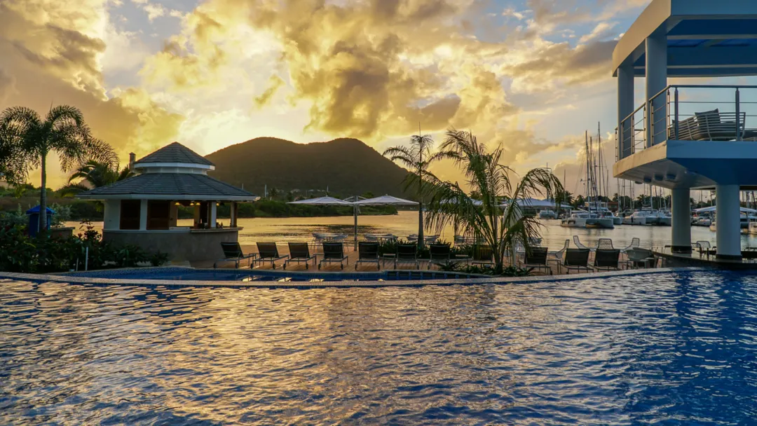 Harbor-Club-St-Lucia-Pool-Evening-Shot