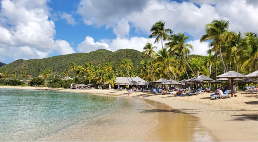 Curtain Bluff - Beach View