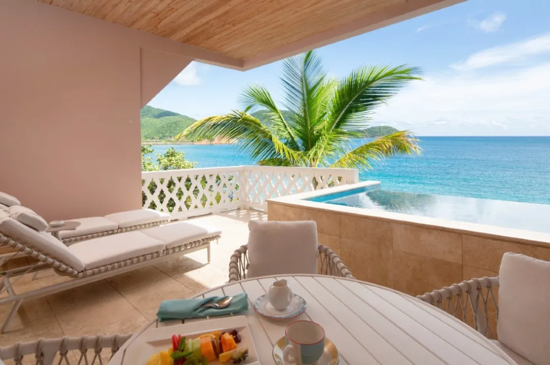 Curtain Bluff - Terrace Lounge with Sea View