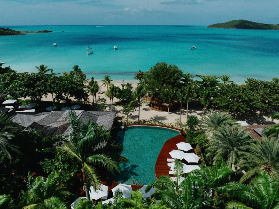 Hermitage Bay Antigua - Pool Aerial View
