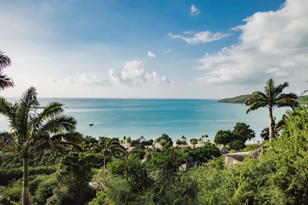 Hermitage Bay Antigua - Beach Aerial View
