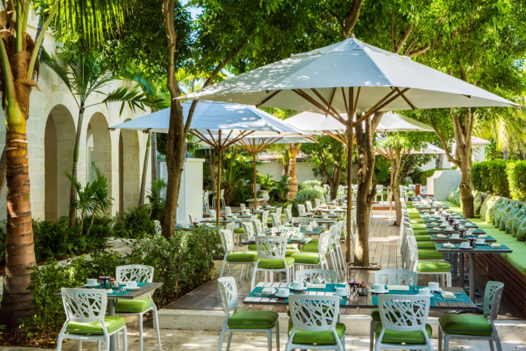 The Palm Tree Court - Breakfast Garden Detail