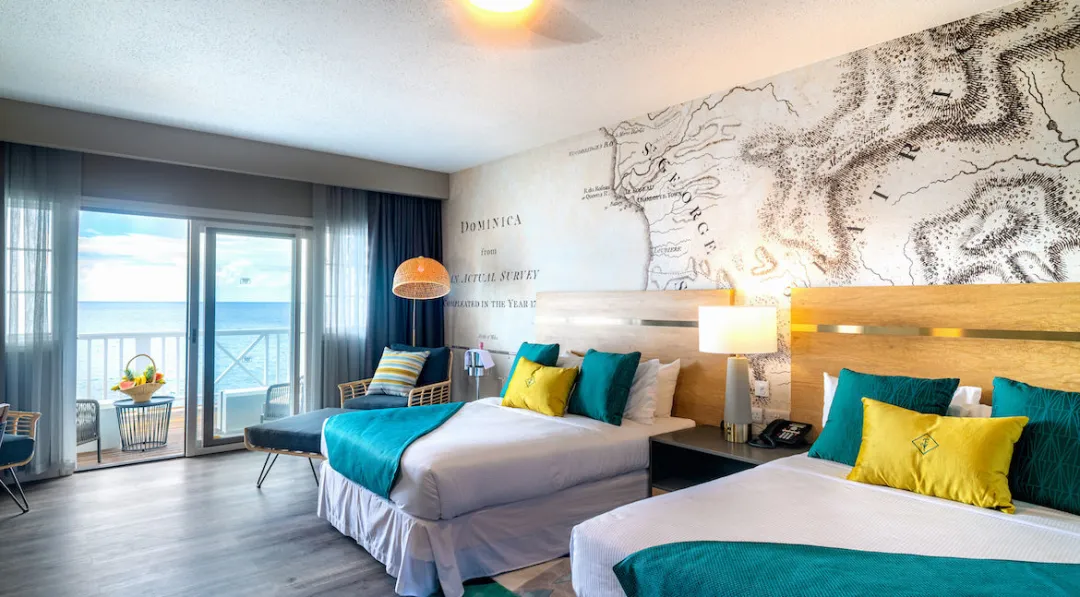 Fort Young Hotel and Dive Resort - Oceanfront Room -Twin Beds