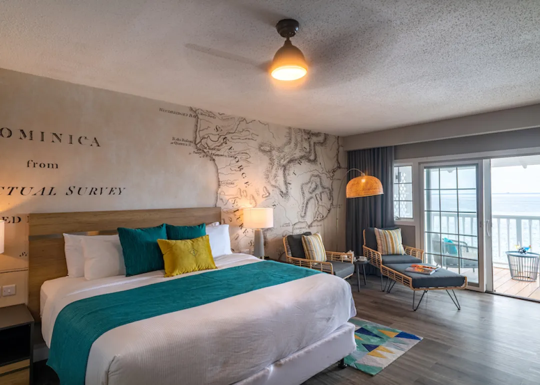 Fort Young Hotel and Dive Resort - Oceanfront Junior Suite - Balcony View