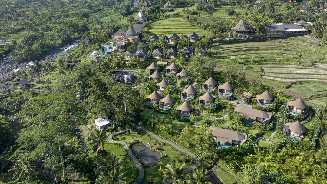 Wapa di Ume Sidemen - Aerial View