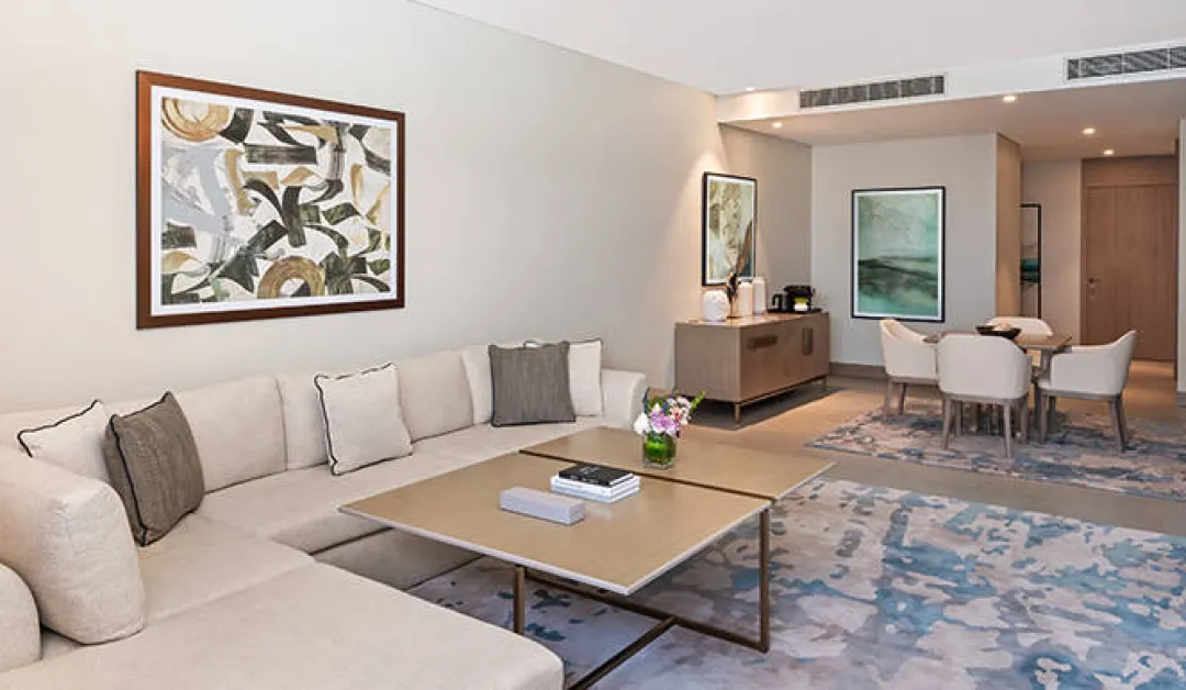 Palace Beach Resort - Two Bedroom Executive Suite Ocean View - Living Room Detail