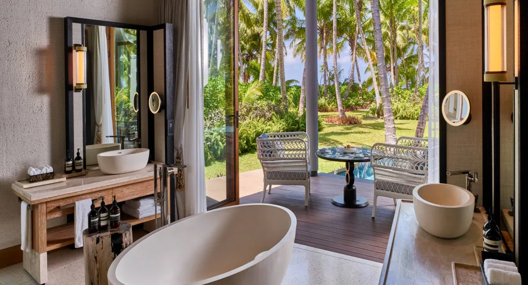 Waldorf Astoria Seychelles Platte Island - One Bedroom Hawksbill Garden Pool Villa -Bathroom