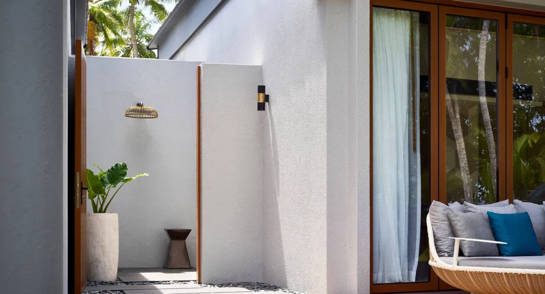 Waldorf Astoria Seychelles Platte Island - One Bedroom Hawksbill Garden Pool Villa - Outdoor shower