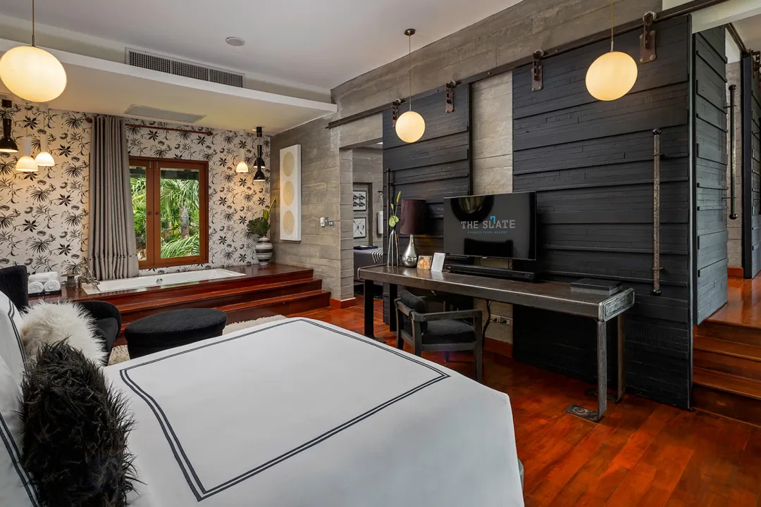 The Slate Phuket - One Bedeoom Pearl Shell suite - Living Area