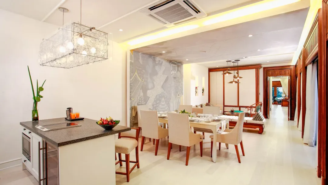 Villa One Bedroom Private Pool Beachfront -Dining Aeria