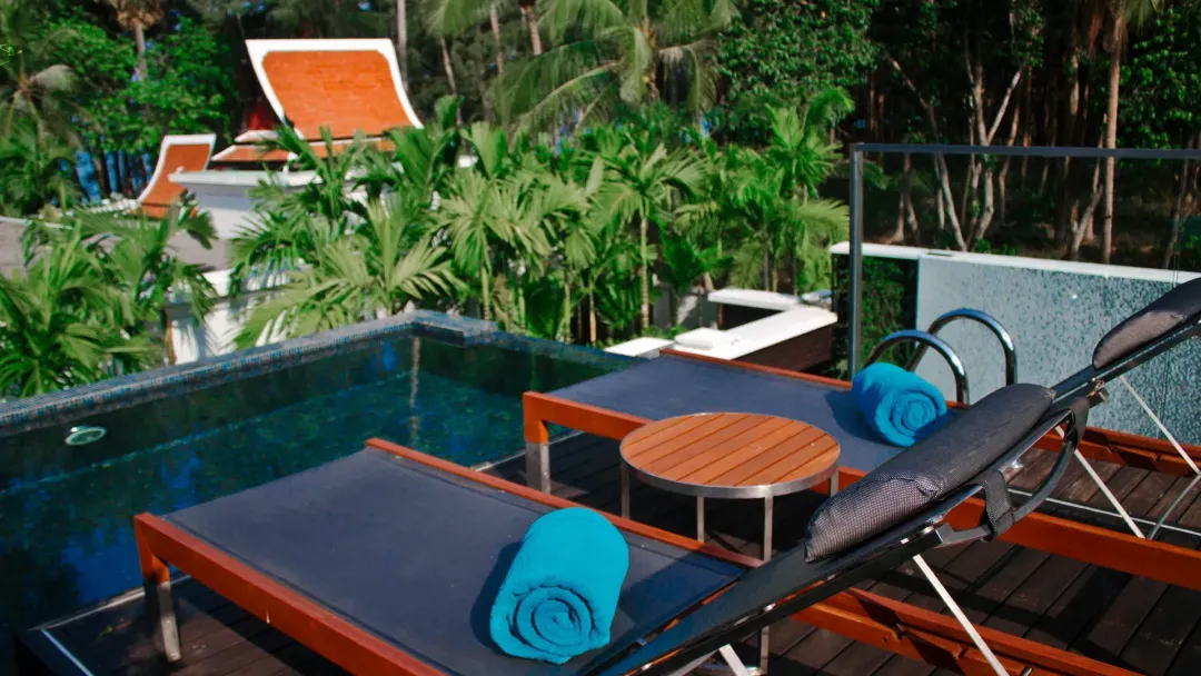 Villa Three Bedroom Private Pool -Pool Lounge
