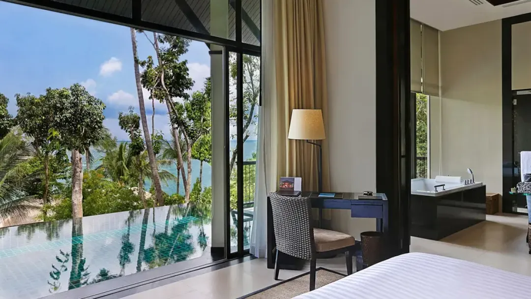 Partial Ocean View Pool Villa - Bedroom View