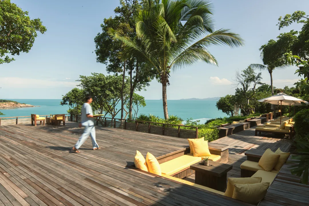 Six Senses Samui - Deck Lounge with Sea View