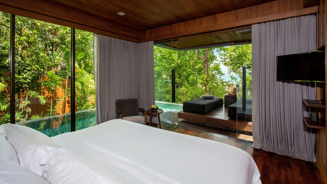 Two Bedroom Ocean View Duplex Pool Villa -Bedroom View