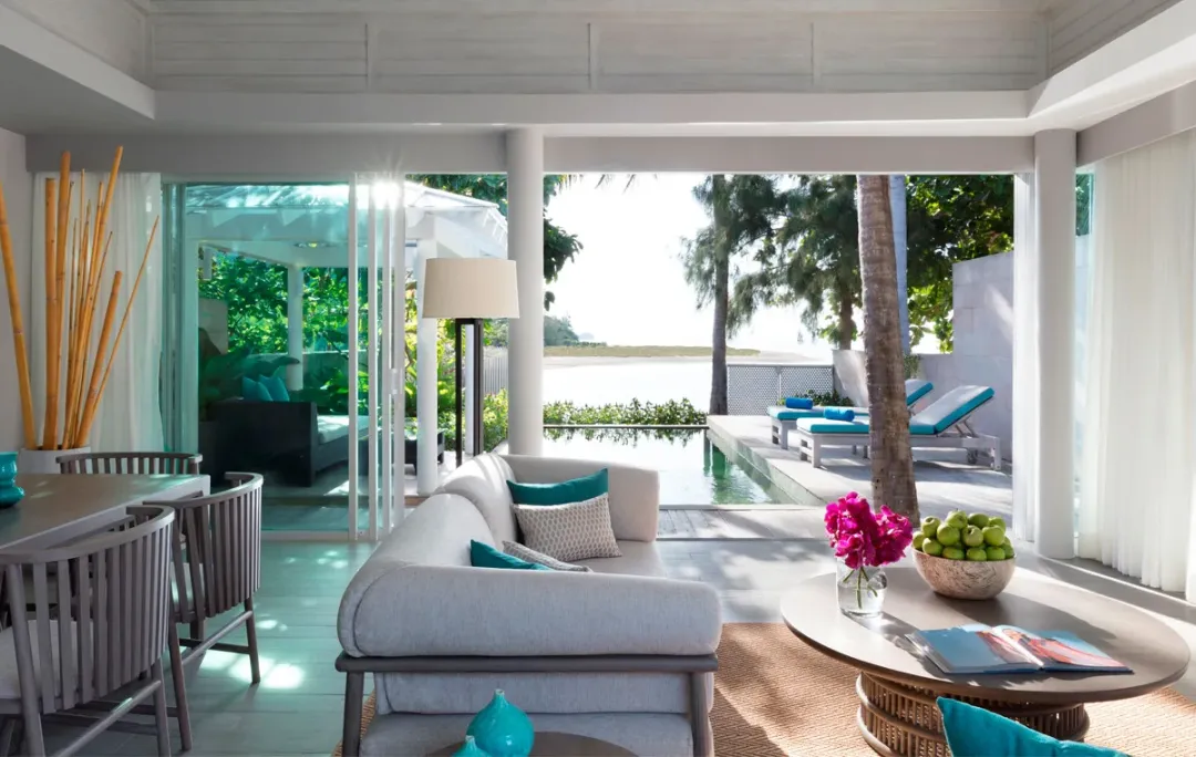 Two Bedroom Beachfront Pool Villa -Seating Aeria