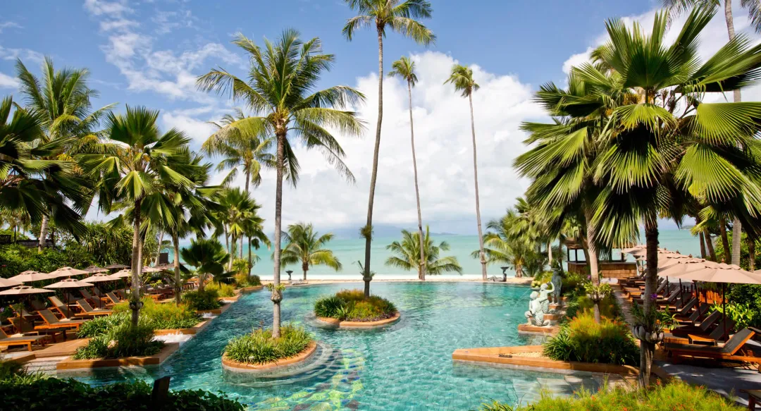 Anantara Bophut Koh Samui Resort -Pool Day View