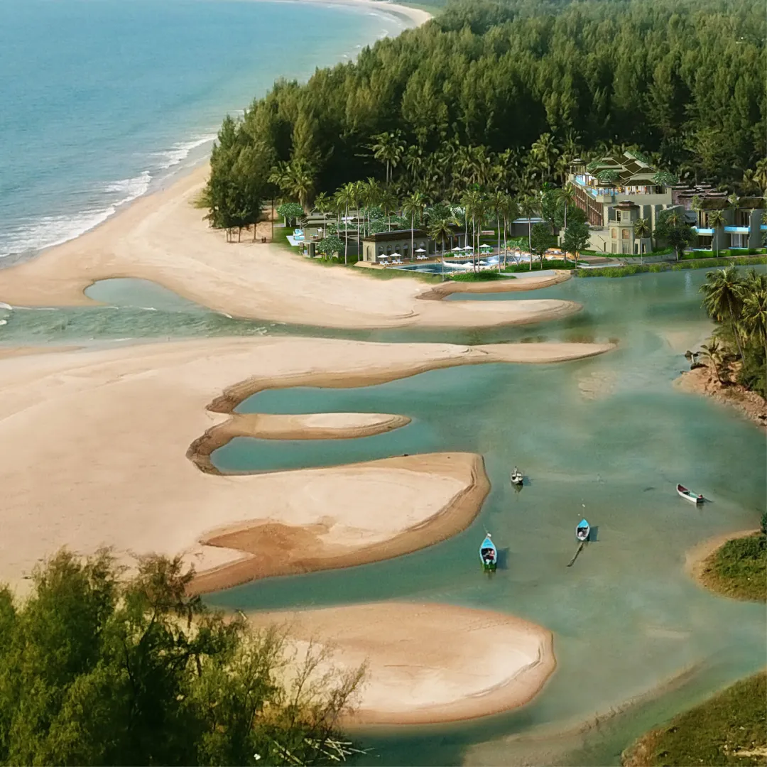 Devasok Khao Lak - Kayaking aerial view
