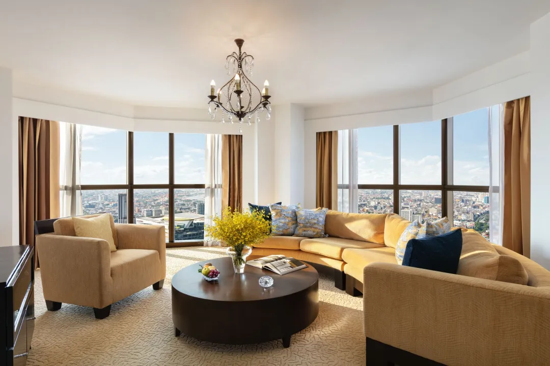 Odysseys Travel - Tower Club at Lebua - Tower Club Suite Two Bedroom with Lounge - Living Room