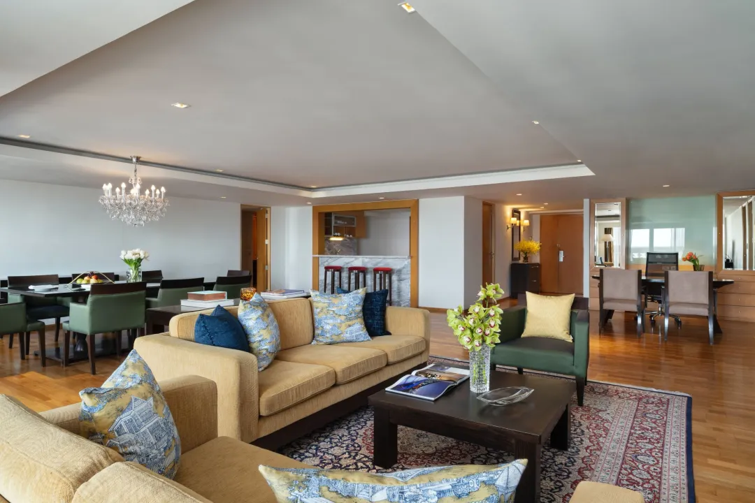 Odysseys Travel - Tower Club at Lebua - Tower Club Suite Three Bedroom with Lounge - Living Room