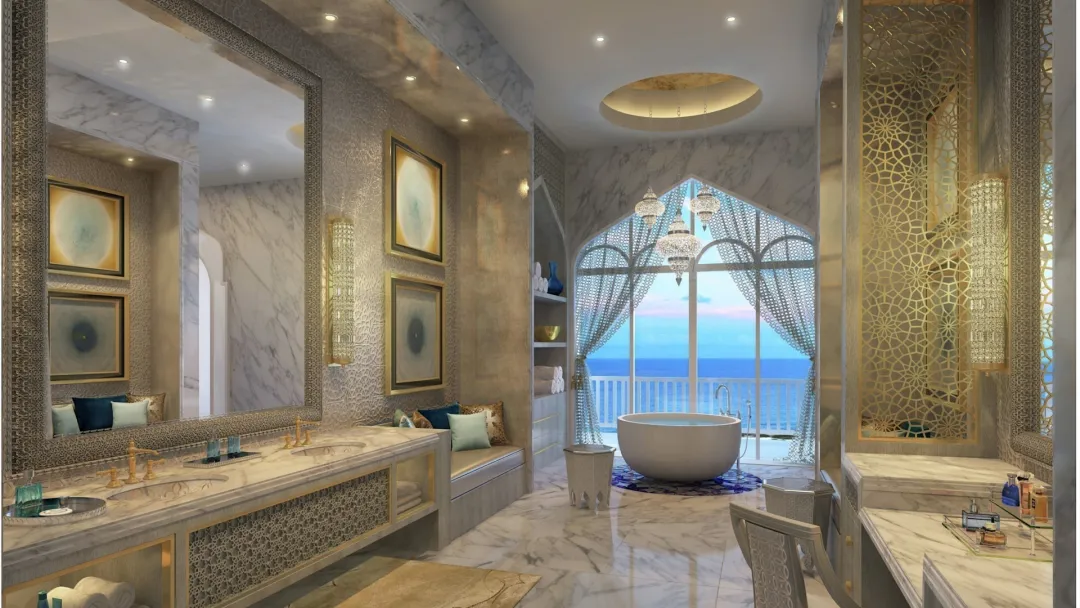 Hilton-Salwa-Beach-Resort-and-Villas-Villa-Bathroom
