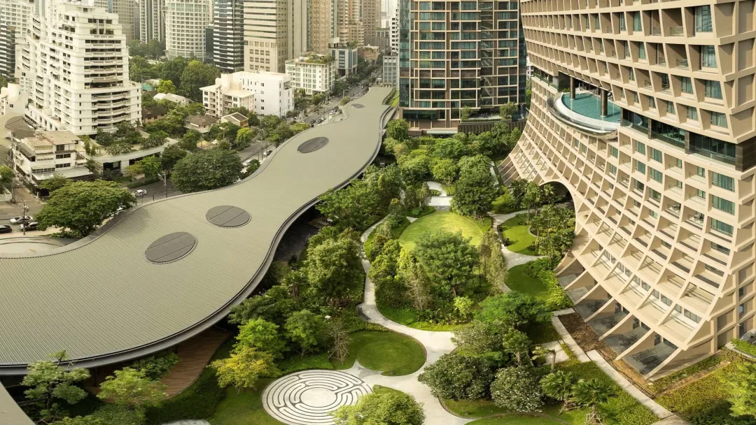 Sindhorn Kempinski Hotel Bangkok - Hotel Aerial View