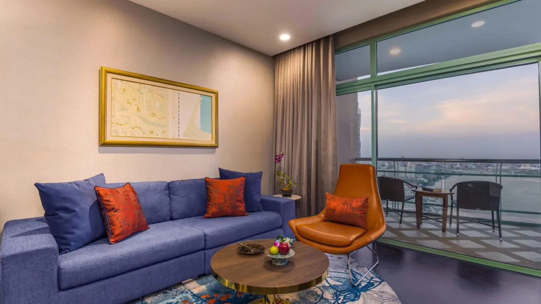 One Bedroom Suite River View -Seating Aeria