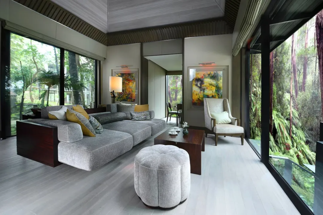Rainforest Villa with Private Pool - Living Room