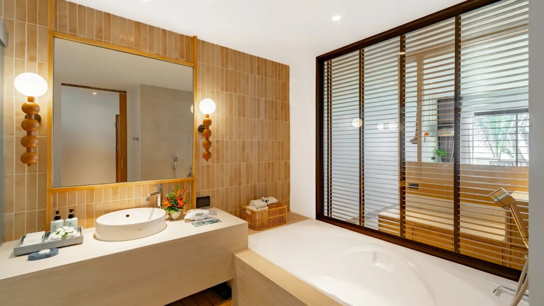 Apsara Beach Resort and Villas - Deluxe Sea View -Bathroom