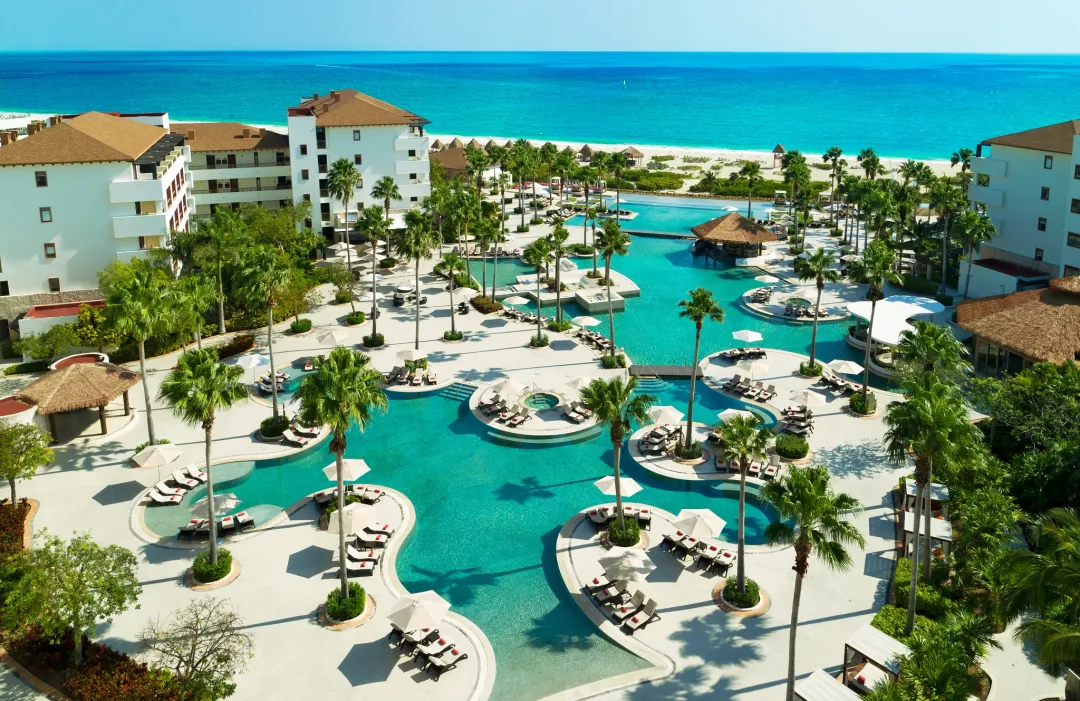 Secrets Playa Mujeres Golf & Spa Resort -Main Pool Over View