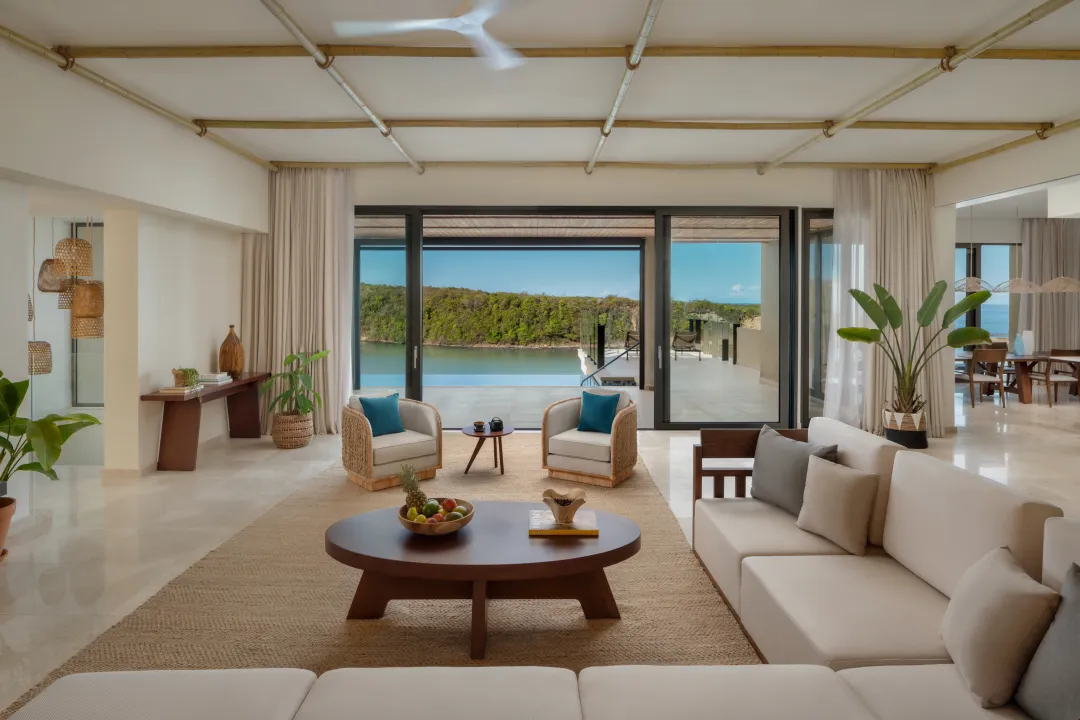 Six Senses La Sagesse -Four Bedroom Suite - Living Room