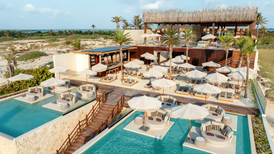 Hyatt Vivid Grand Island -Beach Club Aerial View