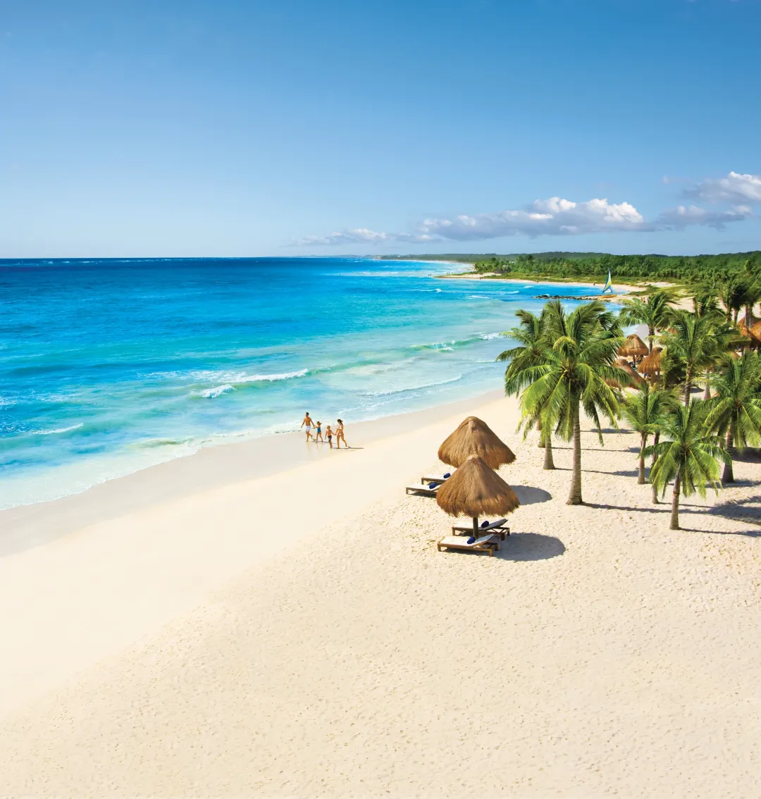 Dreams Tulum Resort and Spa - Aerial View of Beach