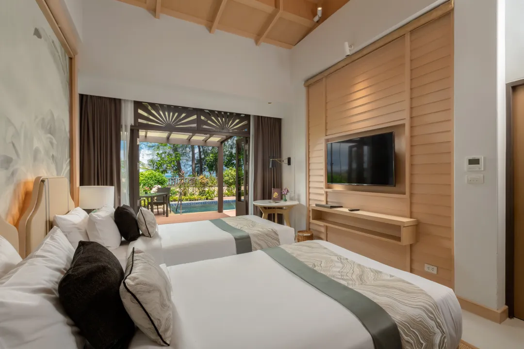 Khao-Lak-Merlin-Two-Bedroom-Pool-Villa-Twin-Beds