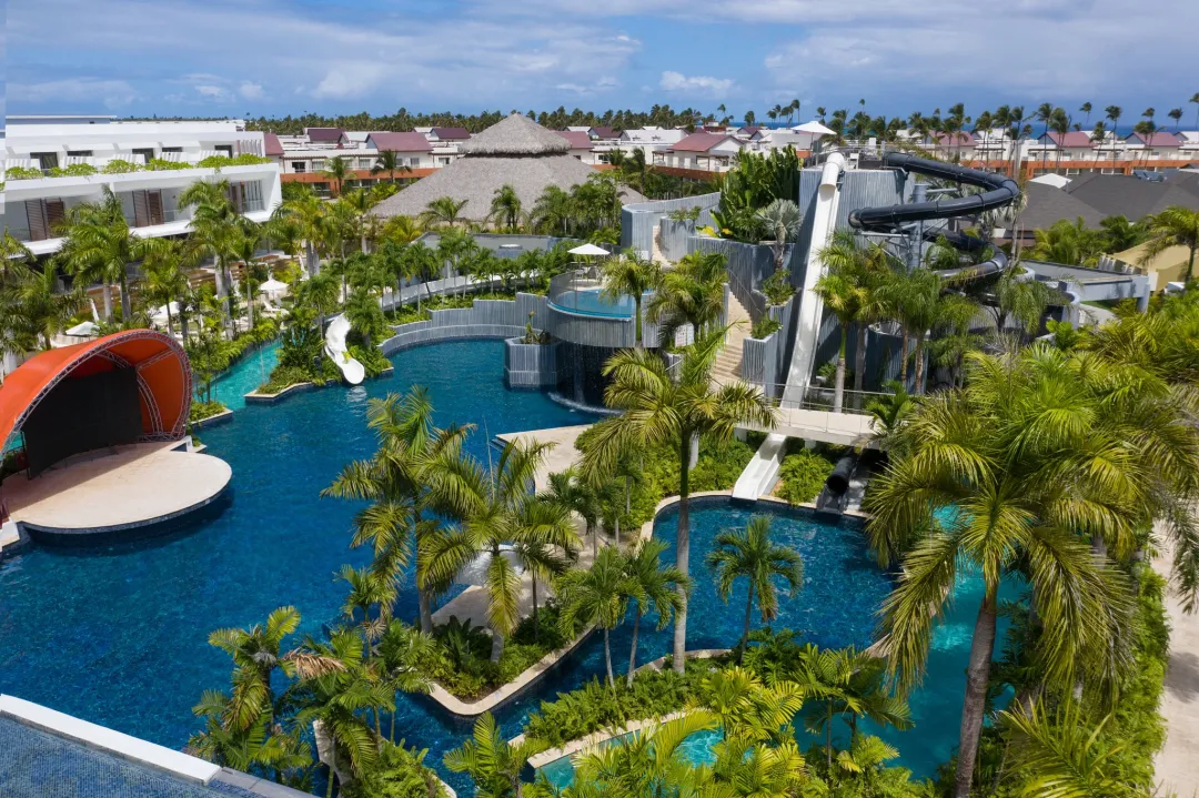 Odysseys Travel - Dreams Onyx - Jungle Waterpark Aerial View