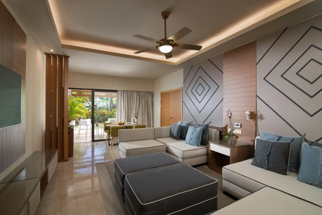 Odysseys Travel - Dreams Onyx - Two Bedroom Family Suite - Seating Area with View
