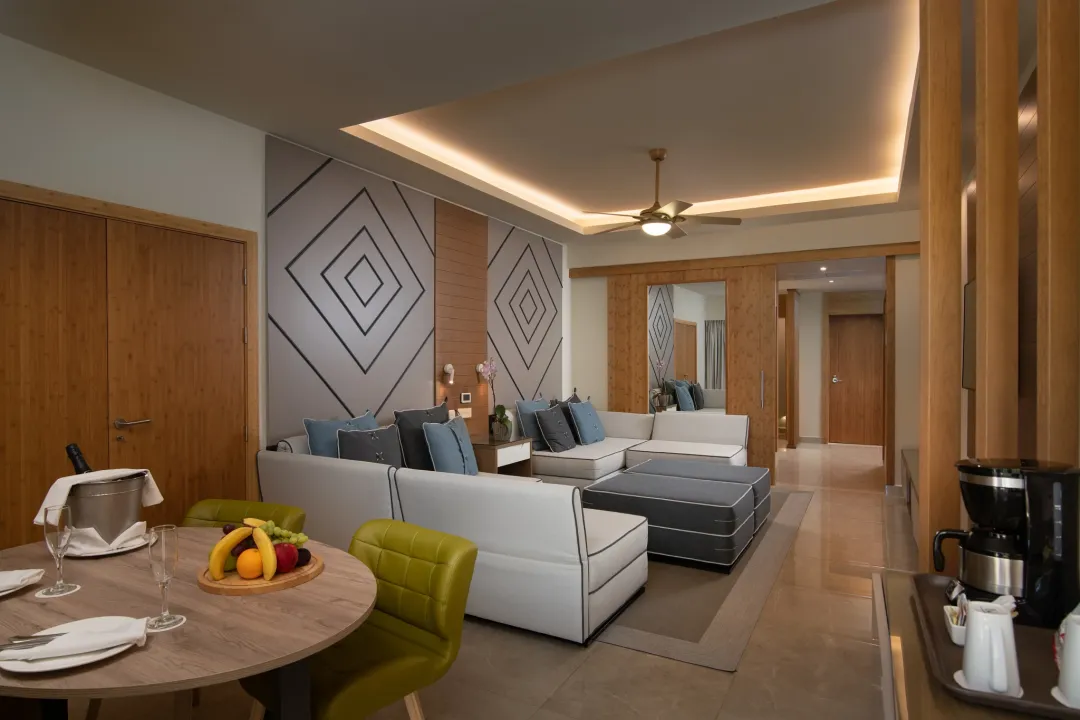 Odysseys Travel - Dreams Onyx - Two Bedroom Family Suite - Seating Area