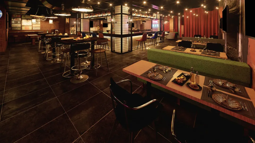 Odysseys Travel - Dreams La Romana Resort and Spa - Scores Sports Bar - Bar Interior