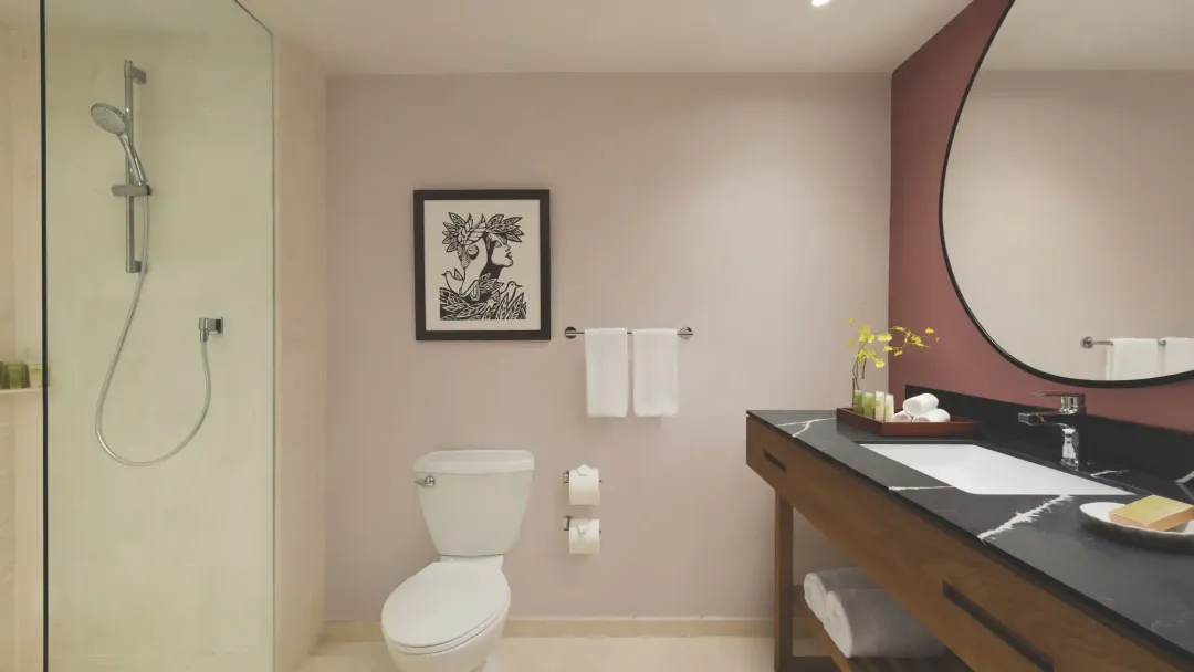 Odysseys Travel - Secrets La Romana Resort and Spa - Preferred Club Garden View Two Queens - Bathroom