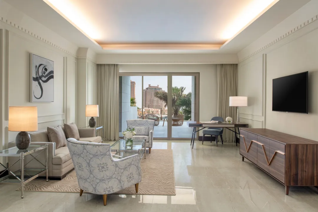 The St. Regis Marsa - One Bedroom Terrace Suite - Living Room