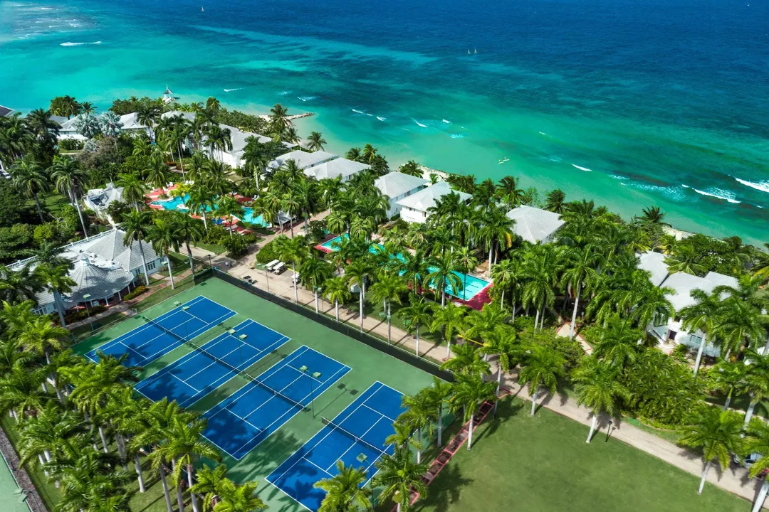 Half Moon Jamaica - Tennis Court Aerial View