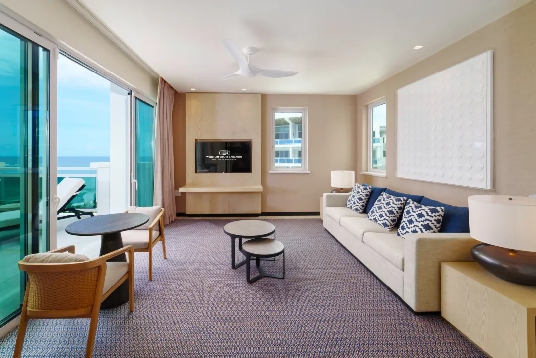 Wyndham Grand Barbados - Zephyr Suite - Living Room
