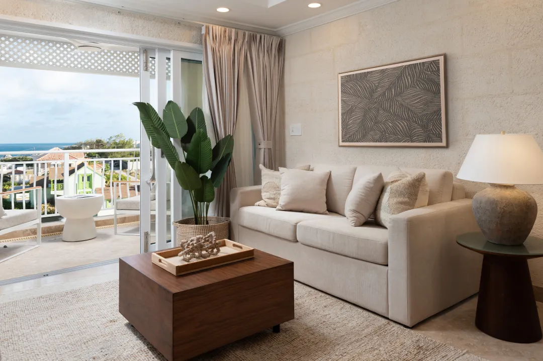 The Crane Barbados - One Bedroom Contemporary Suite - Living Room