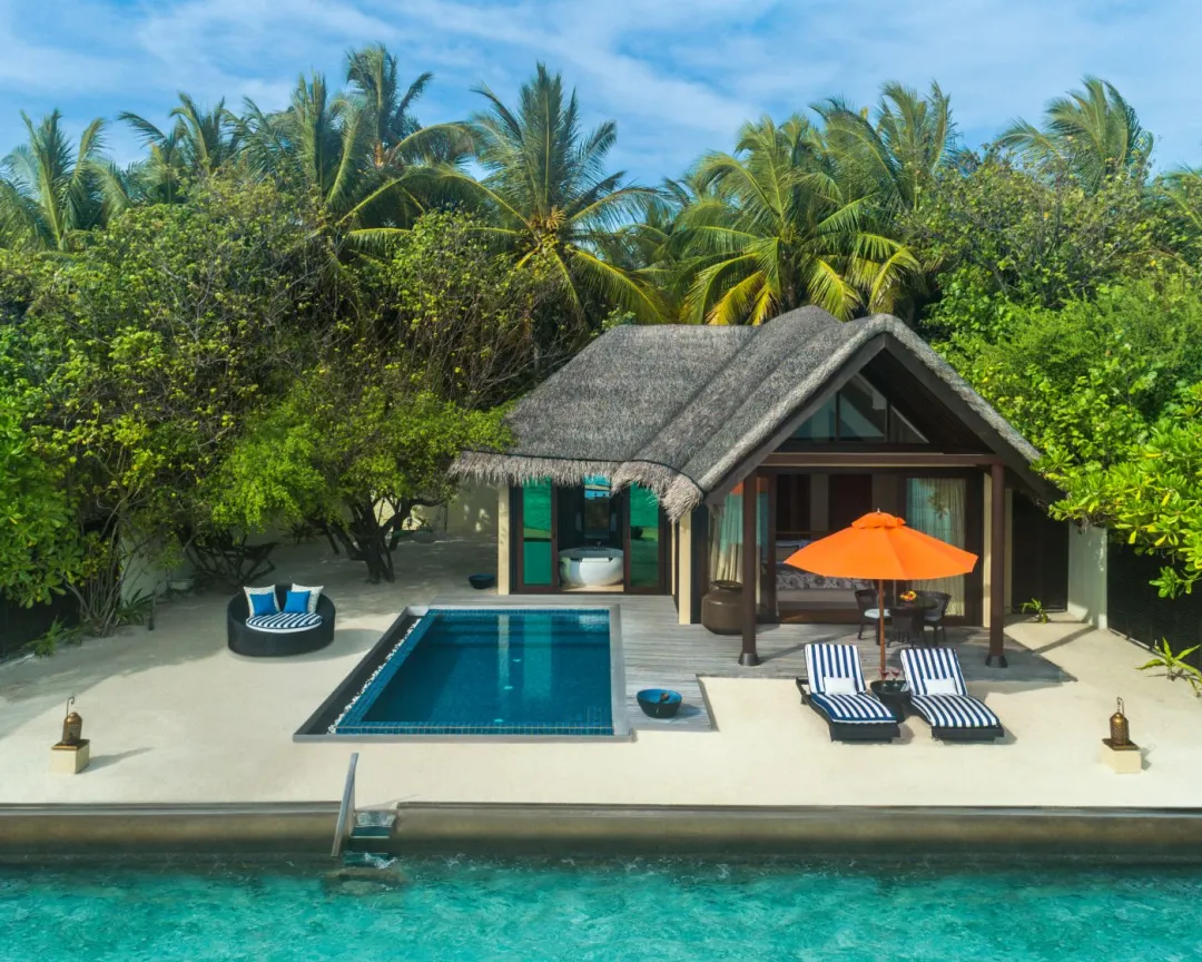 Taj-Exotica-Resort-and-Spa-Maldives-Sunrise-Oceanfront-Villa-with-Pool-Aerial-View