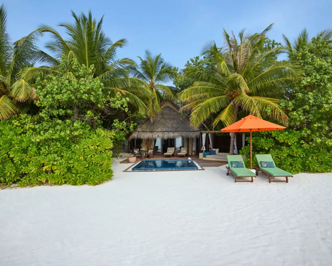 Taj-Exotica-Resort-and-Spa-Maldives-Sunset-Beach-Villa-with-Pool-Aerial-View